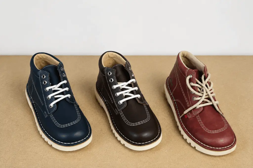 Botas estilo Kickers de piel cordones