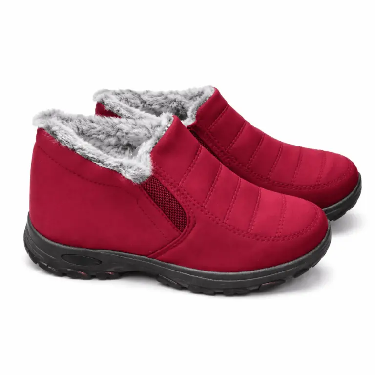 Bota borreguillo burdeos en suela goma impermeable (No stock aún)