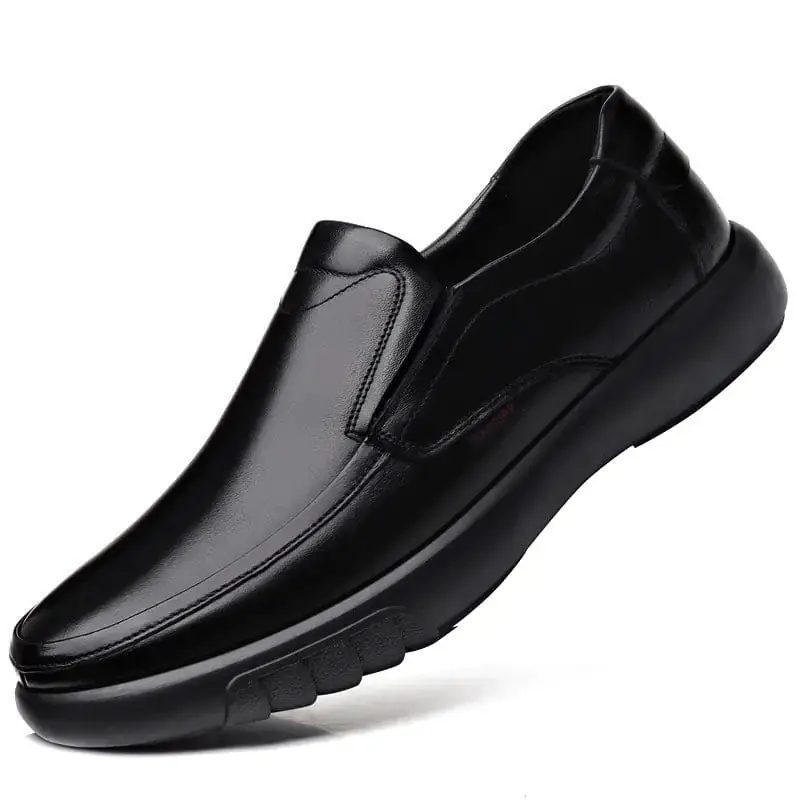 Zapatos anchos de piel para caballero